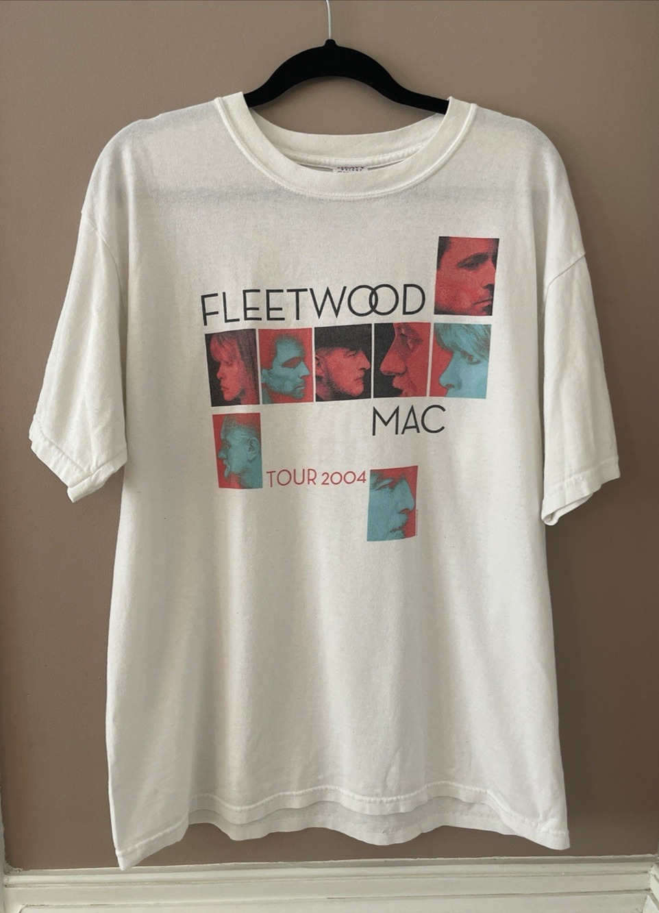 Vintage Fleetwood Mac T-Shirt Unisex Large 2004 Band Tour Short Sleeve Set List